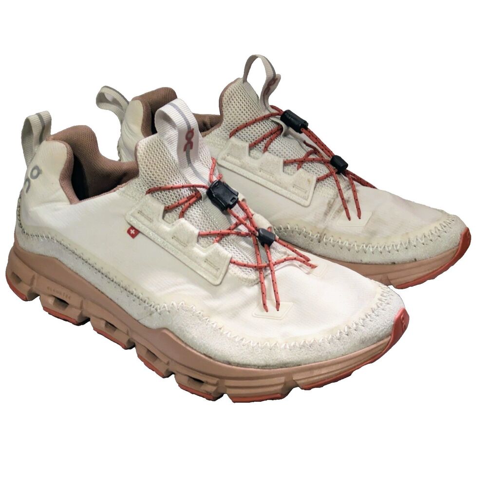 On Cloud Away On Running Shoes Women's 9.5 Away Ice/Chili Red White Athleisure
